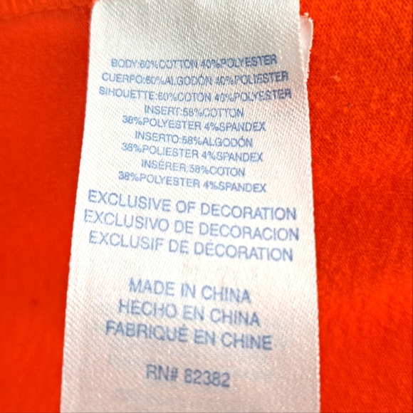 Champion Youth Long Sleeve Tshirt Orange sz M - Picture 4 of 4